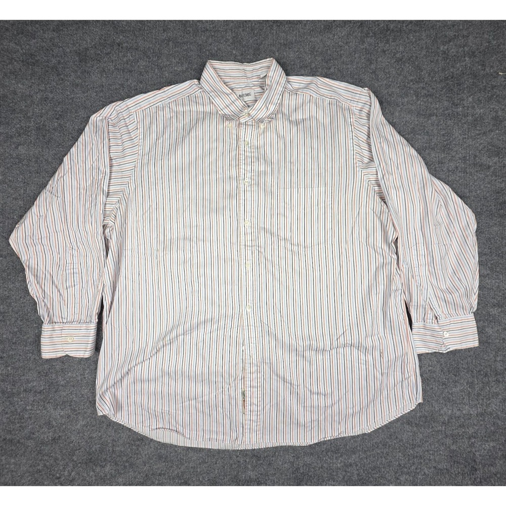 Ascot Chang Thomas Mason Shirt Mens 54" Chest Striped Cotton Vintage